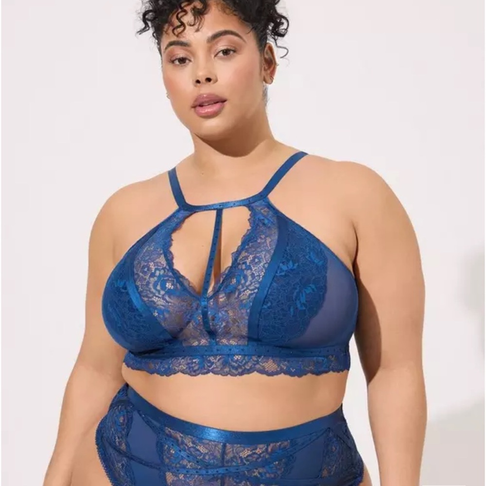 Torrid Strappy Studded Lace Bralette